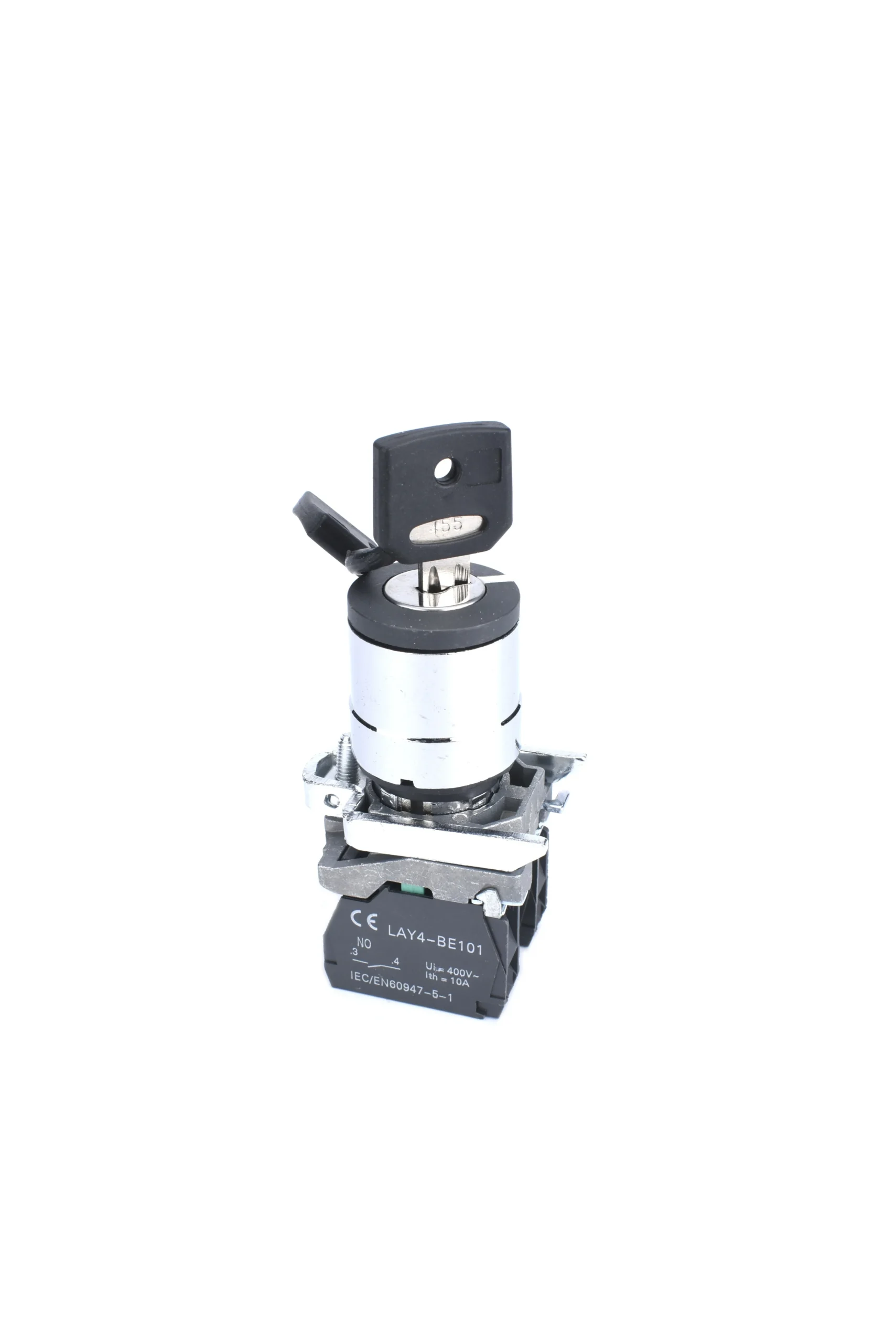 22mm Selector Switch 2 Position Key 1NO 1NC