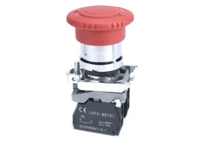 22mm Emergency Stop 40mm Button NC 1NO Engrave Arrow