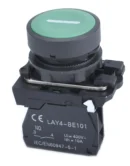 Pushbutton Green 22mm, Line Symbol, NO, Plastic Bezel, (Aus Stock, 2Y Warranty)